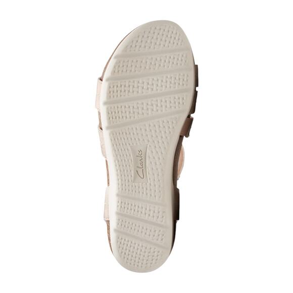 Clarks Women's Calenne Clara Leather Strappy Wedge Sandals Bronze Size 10 - Picture 5 of 5